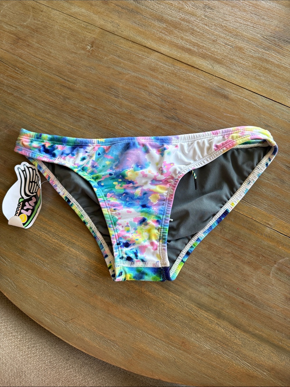 Jolyn Clothing Multicolor Tie-Dye Bikini Bottom MIDL